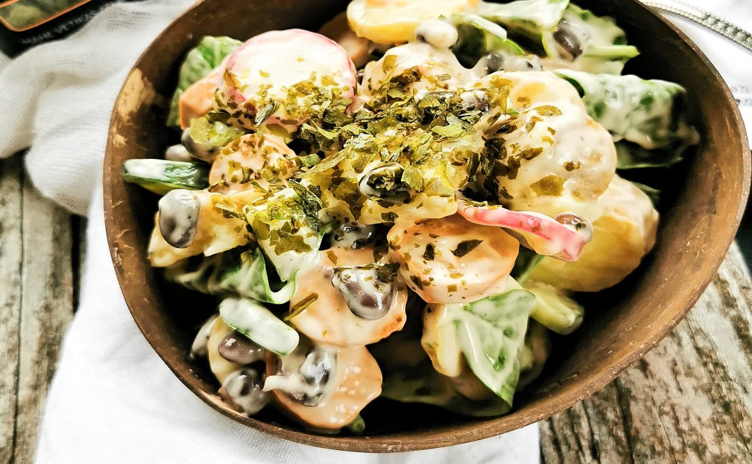 Vegan Potato Salad with Kombu Flakes