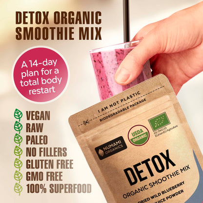 Organic Heavy Metal Detox Smoothie Mix with Blueberry